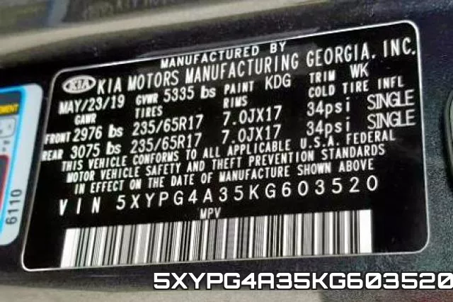 5XYPG4A35KG603520 фото 2