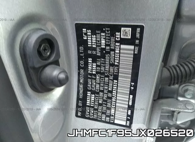 JHMFC1F95JX026520 фото 10