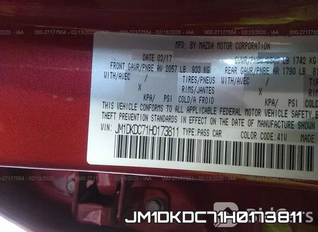 JM1DKDC71H0173811 фото 10