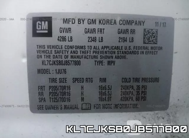KL7CJKSB0JB577800 фото 10