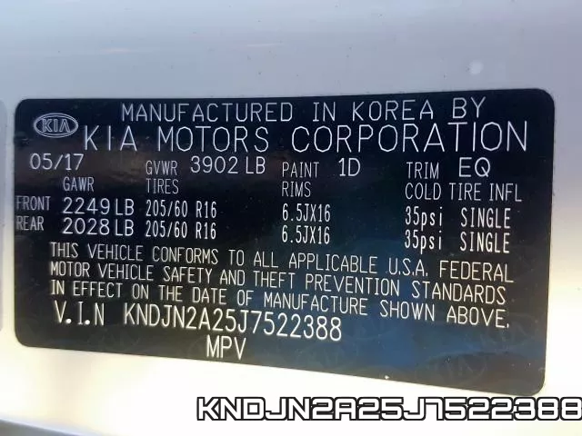 KNDJN2A25J7522388 фото 2