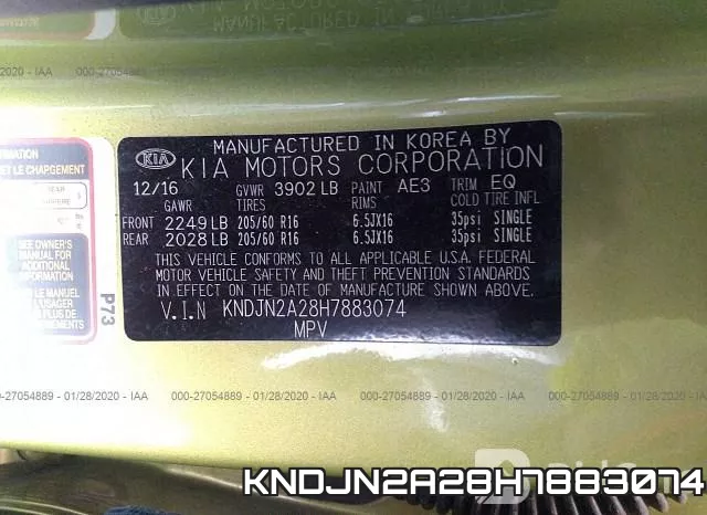 KNDJN2A28H7883074 фото 10