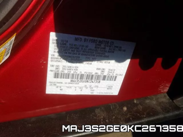 MAJ3S2GE0KC267358 фото 2