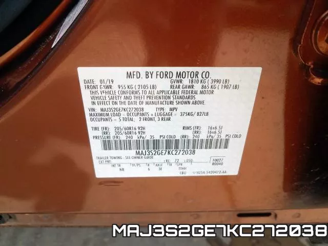 MAJ3S2GE7KC272038 фото 2