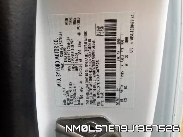 NM0LS7E79J1367526 фото 2