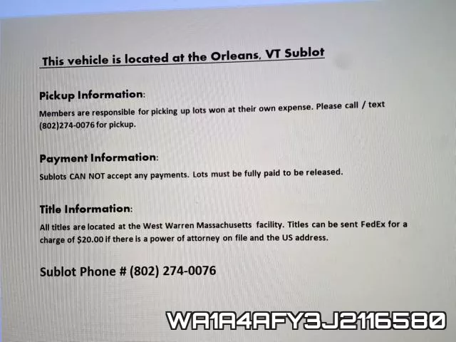 WA1A4AFY3J2116580 фото 10