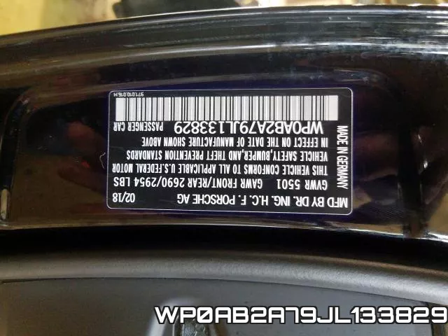 WP0AB2A79JL133829 фото 2
