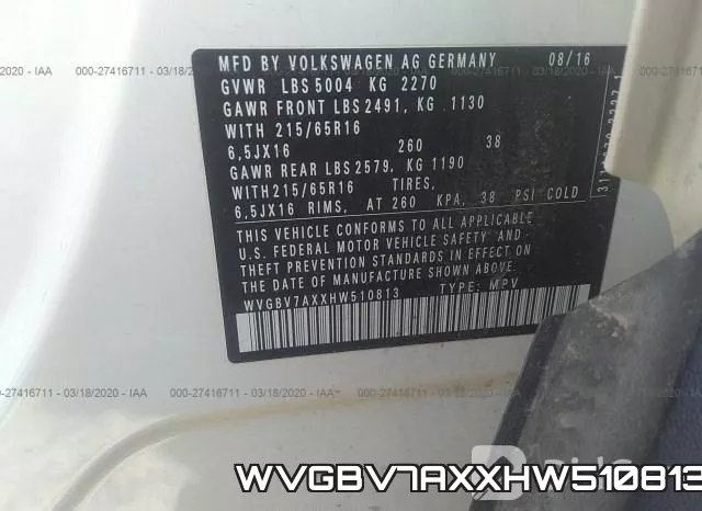 WVGBV7AXXHW510813 фото 10