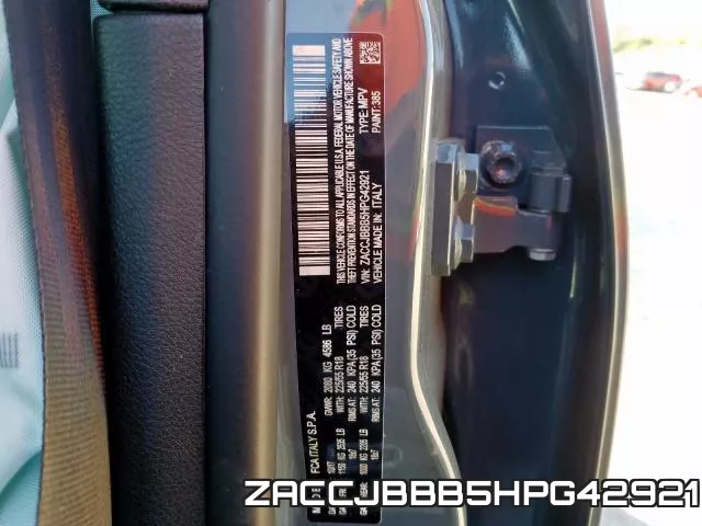 ZACCJBBB5HPG42921 фото 2