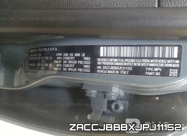 ZACCJBBBXJPJ11152 фото 10