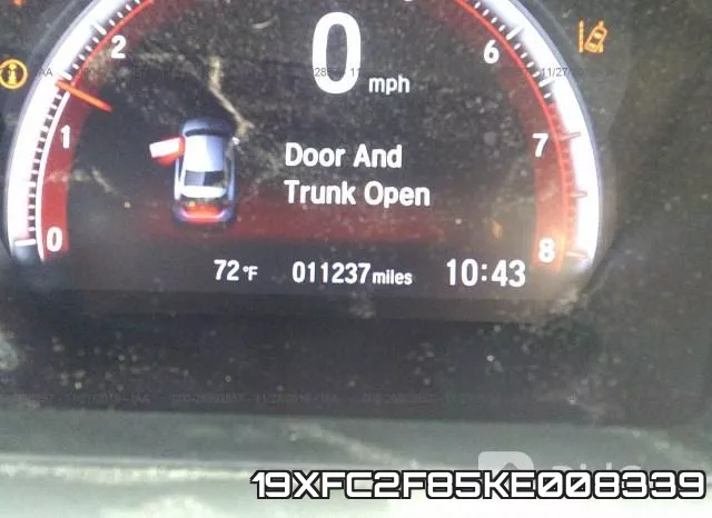 19XFC2F85KE008339 фото 8