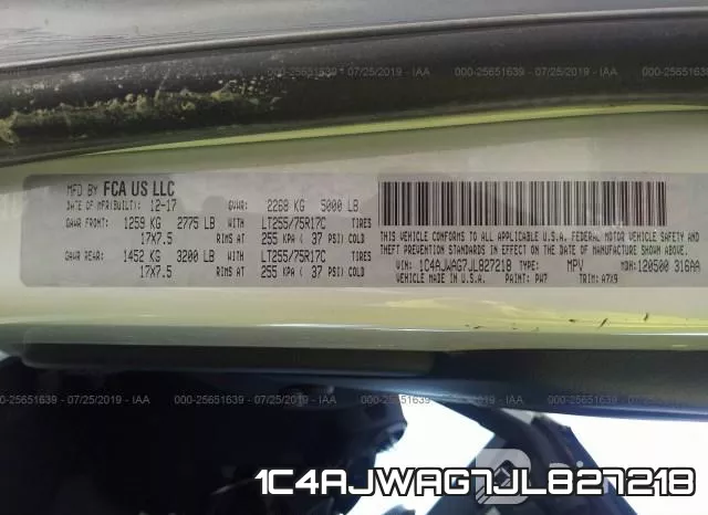 1C4AJWAG7JL827218 фото 10