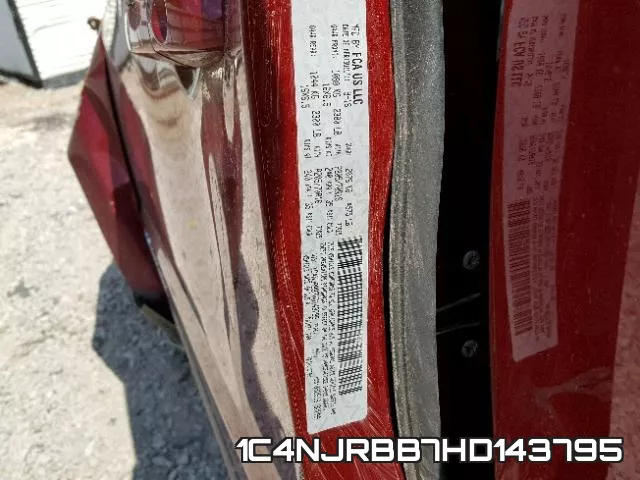 1C4NJRBB7HD143795 фото 2