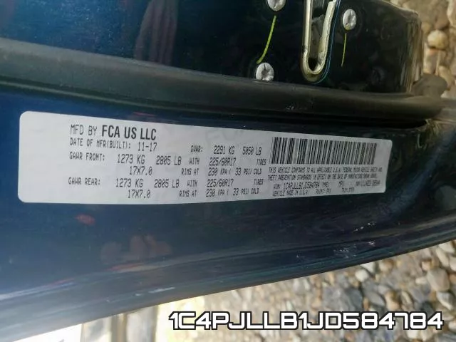 1C4PJLLB1JD584784 фото 2
