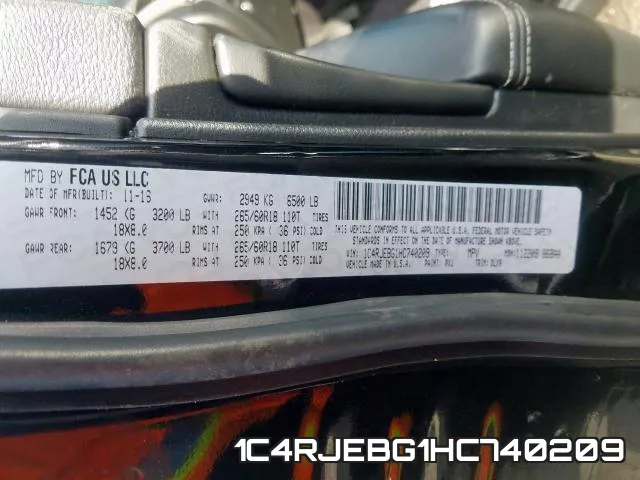1C4RJEBG1HC740209 фото 2