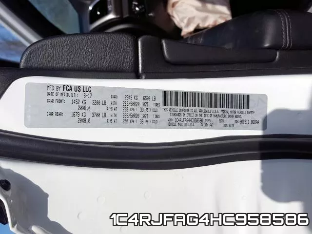 1C4RJFAG4HC958586 фото 2
