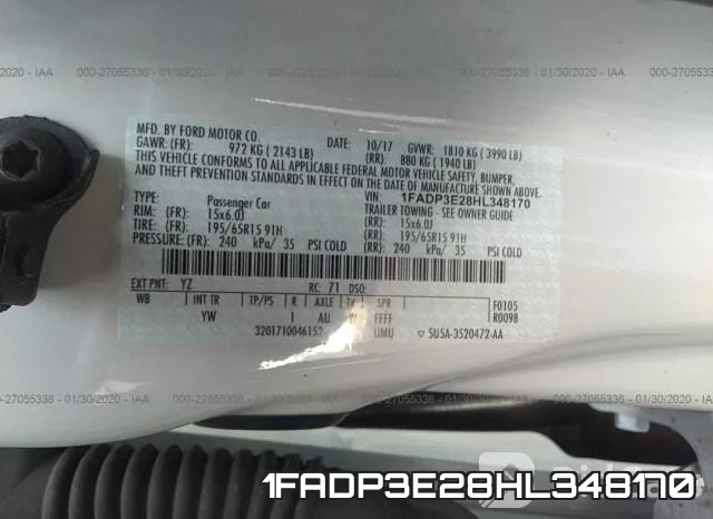 1FADP3E28HL348170 фото 10