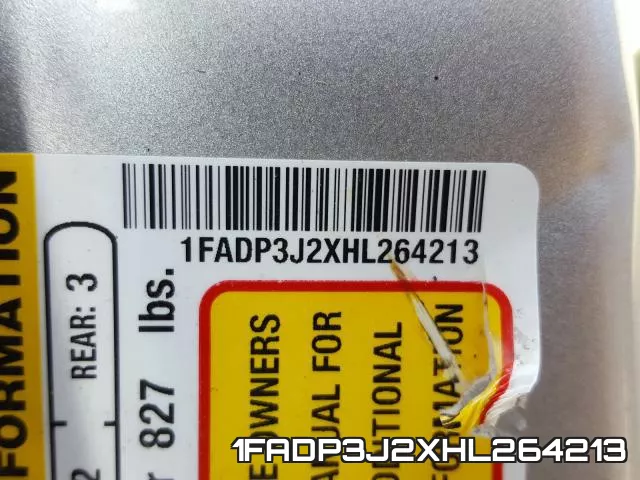 1FADP3J2XHL264213 фото 2