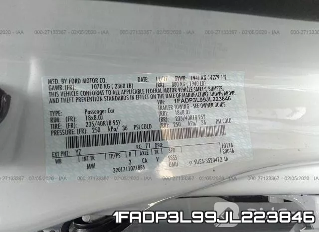 1FADP3L99JL223846 фото 10
