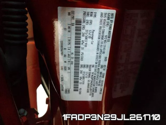 1FADP3N29JL261710 фото 2
