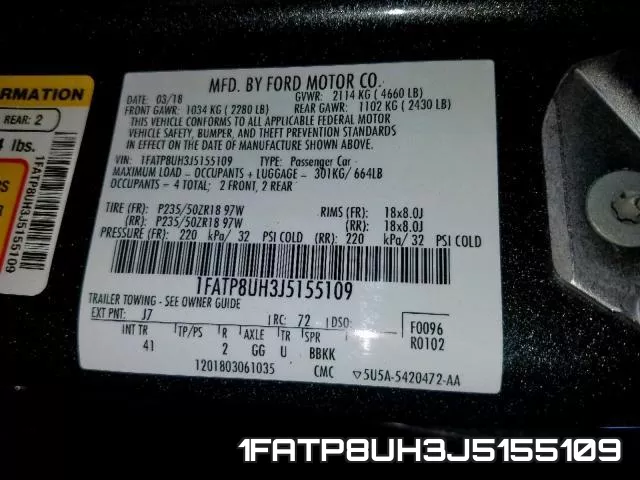 1FATP8UH3J5155109 фото 2
