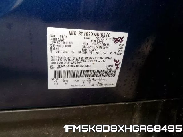1FM5K8D8XHGA68495 фото 2
