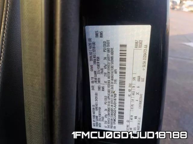 1FMCU0GD1JUD18788 фото 2