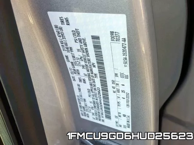 1FMCU9GD6HUD25623 фото 2