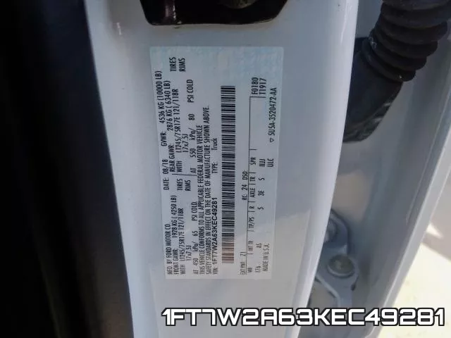 1FT7W2A63KEC49281 фото 2