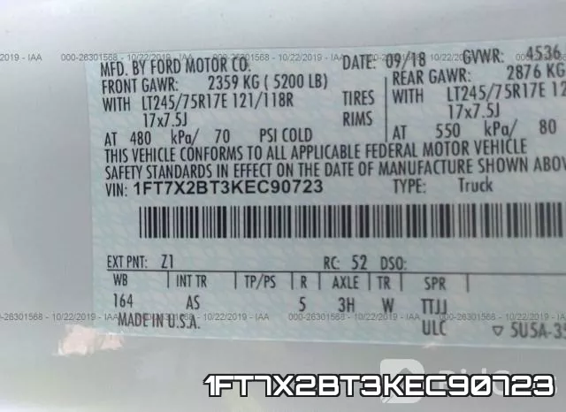 1FT7X2BT3KEC90723 фото 10