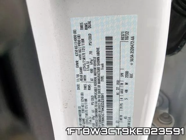 1FT8W3CT9KED23591 фото 2