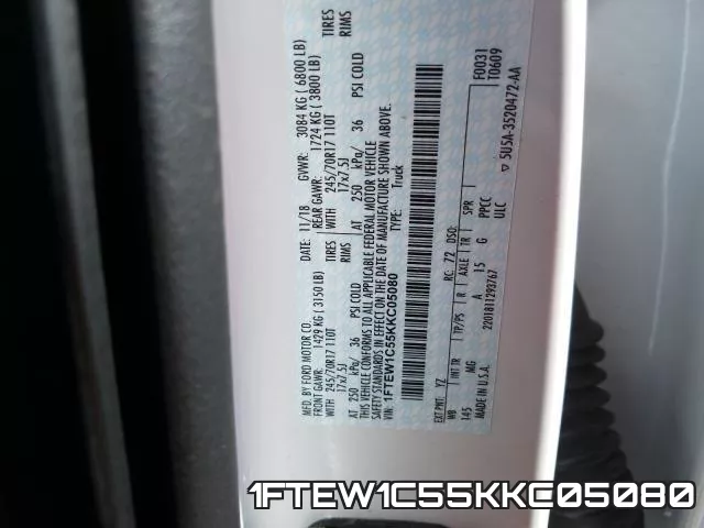 1FTEW1C55KKC05080 фото 2