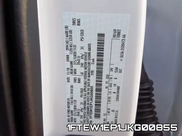 1FTEW1EP1JKG00855 фото 2