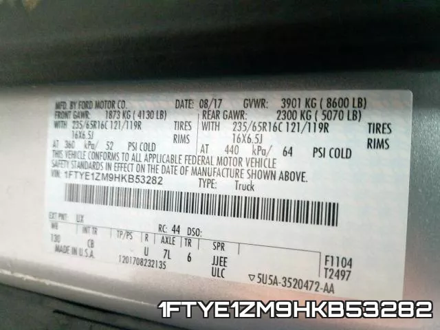 1FTYE1ZM9HKB53282 фото 2
