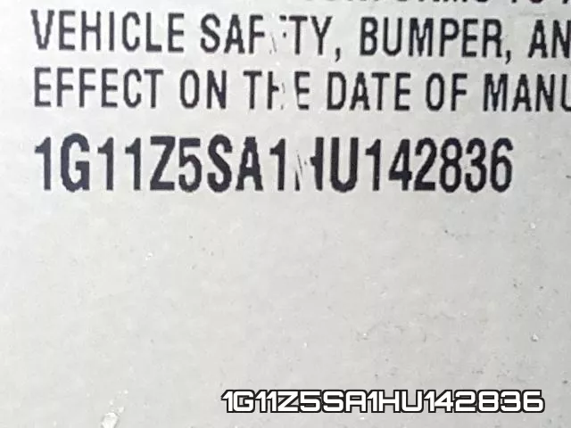 1G11Z5SA1HU142836 фото 2