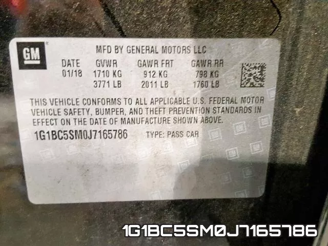 1G1BC5SM0J7165786 фото 2