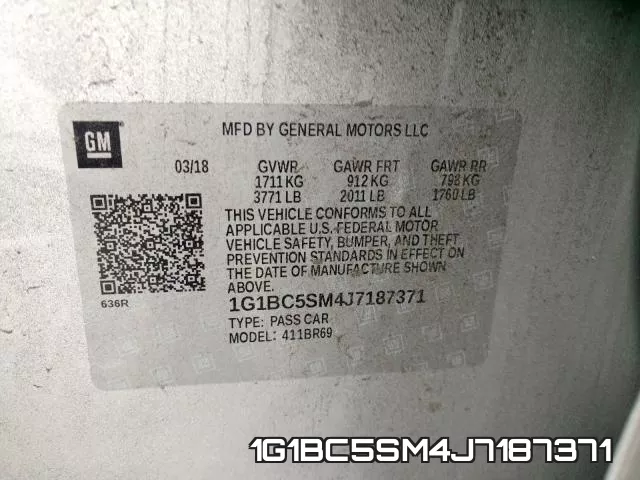 1G1BC5SM4J7187371 фото 2