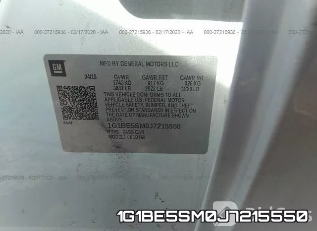 1G1BE5SM0J7215550 фото 10