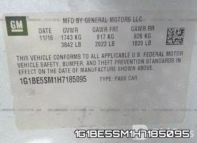 1G1BE5SM1H7185095 фото 10