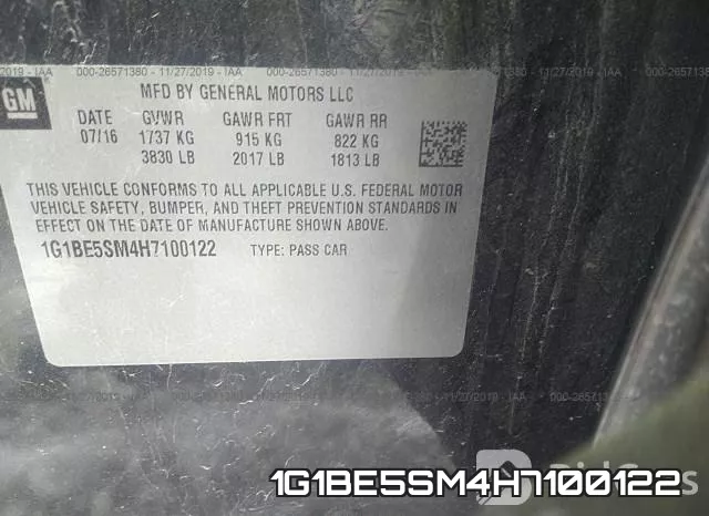 1G1BE5SM4H7100122 фото 10