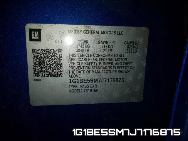 1G1BE5SM7J7176875 фото 2