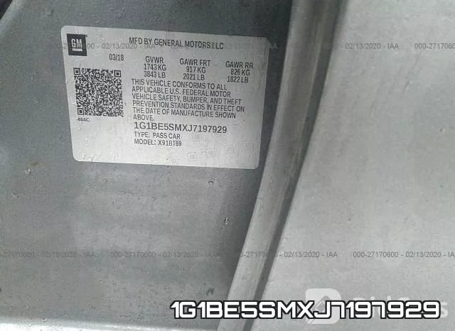 1G1BE5SMXJ7197929 фото 10