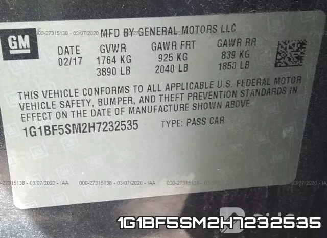 1G1BF5SM2H7232535 фото 10