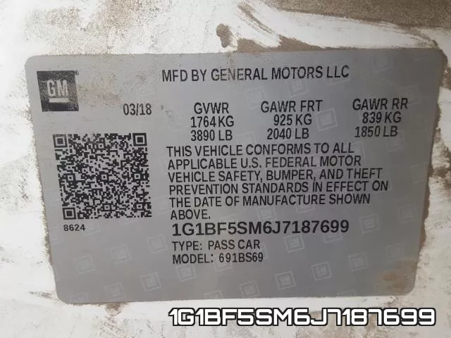 1G1BF5SM6J7187699 фото 2