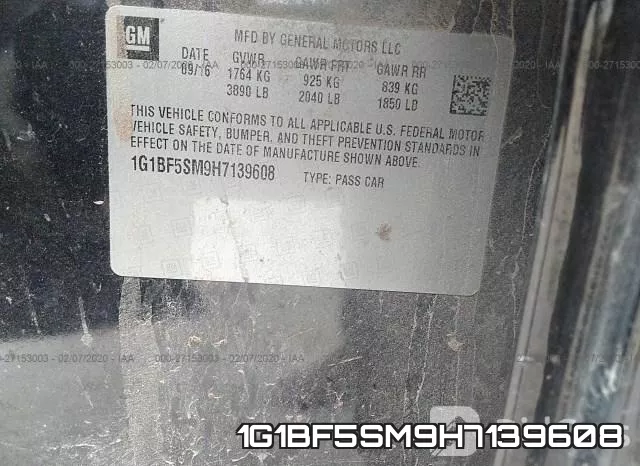 1G1BF5SM9H7139608 фото 10