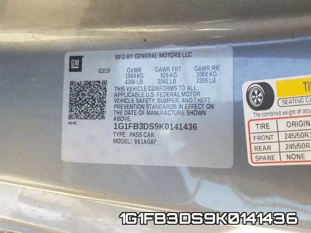 1G1FB3DS9K0141436 фото 2