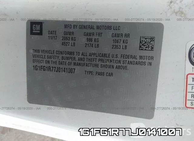 1G1FG1R77J0141007 фото 10
