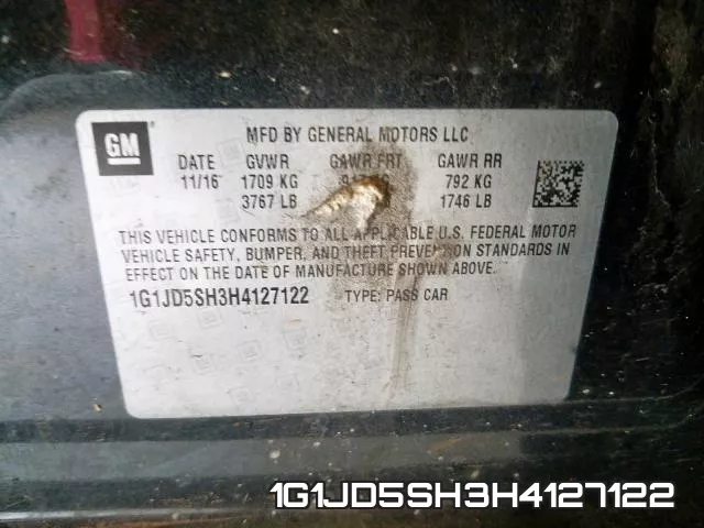 1G1JD5SH3H4127122 фото 2