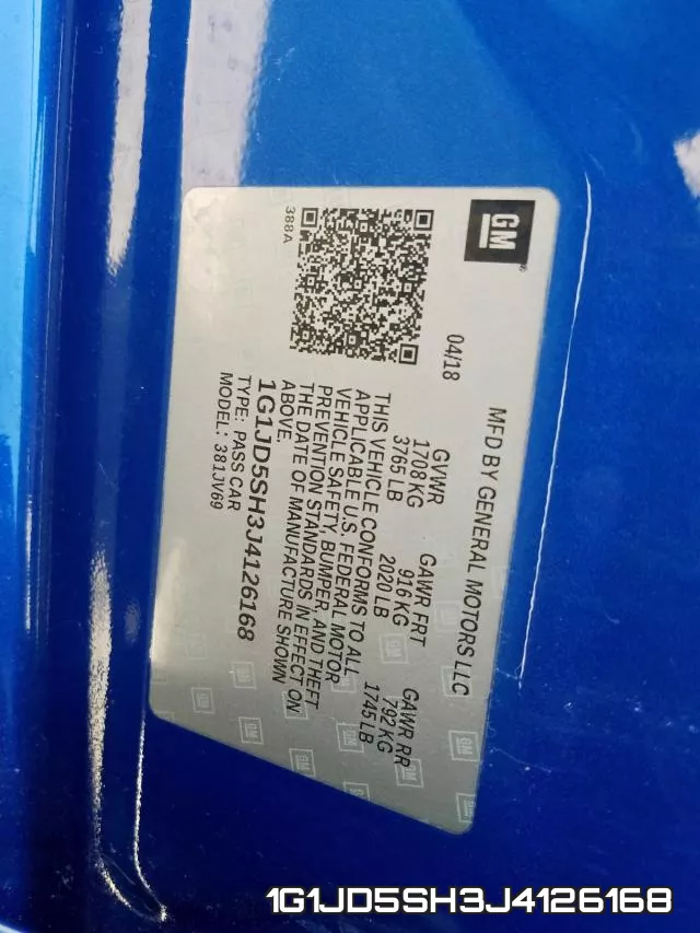 1G1JD5SH3J4126168 фото 2