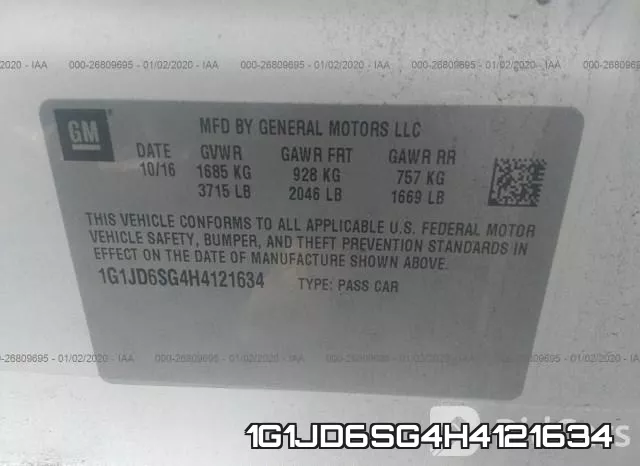 1G1JD6SG4H4121634 фото 10